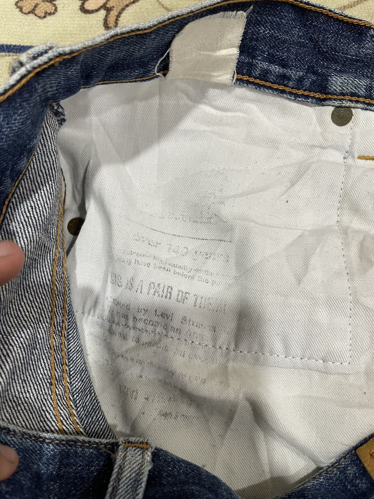 Japanese Brand × Levi's Vintage Levi’s 504Z Big E Selvedge Distressed Denim Size US 32 / EU 48 - 14 Thumbnail