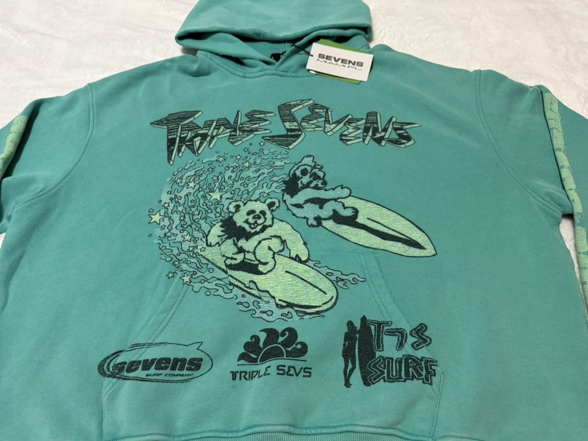 TRIPLE SEVENS Triple Sevens 777 Surf Hoodie Teal Size Large 100% Authentic Size US L / EU 52-54 / 3 - 2 Thumbnail