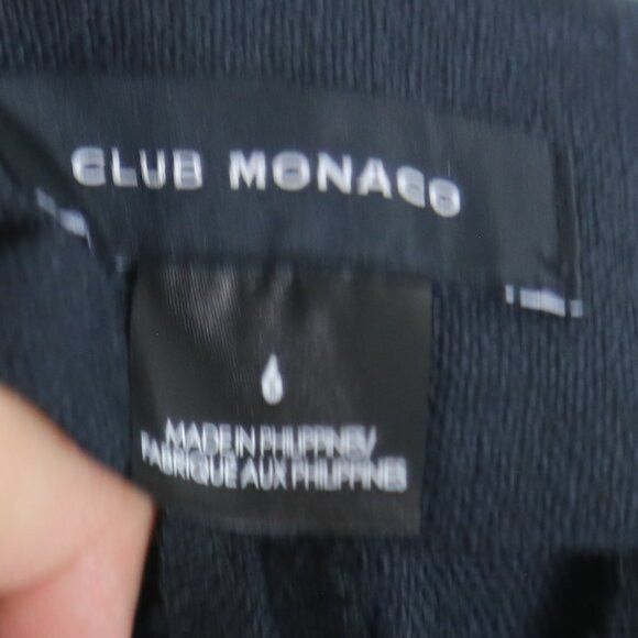 Club Monaco Club Monaco Navy Blue High Waisted Sleek Pleated Crop Pants Size 28" / US 6 / IT 42 - 3 Thumbnail