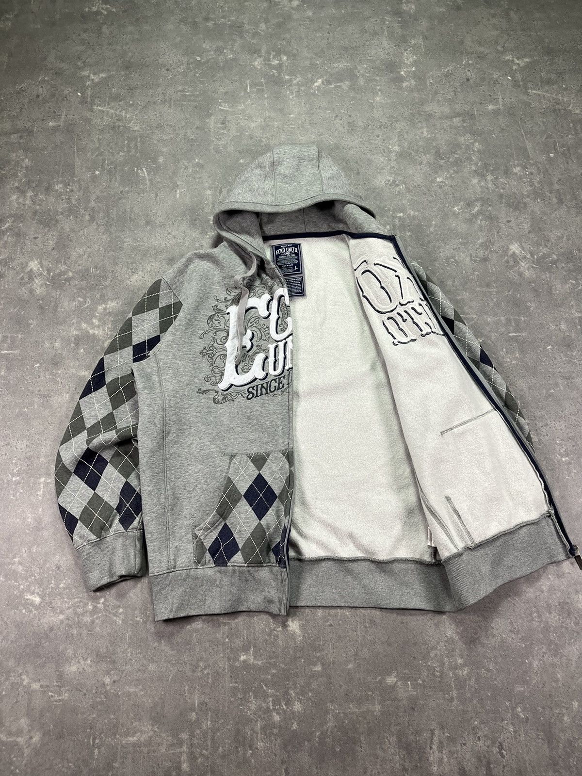 Ecko Unltd. Crazy Vintage Ecko Unltd Zip Hoodie Y2K L Size US L / EU 52-54 / 3 - 8 Thumbnail