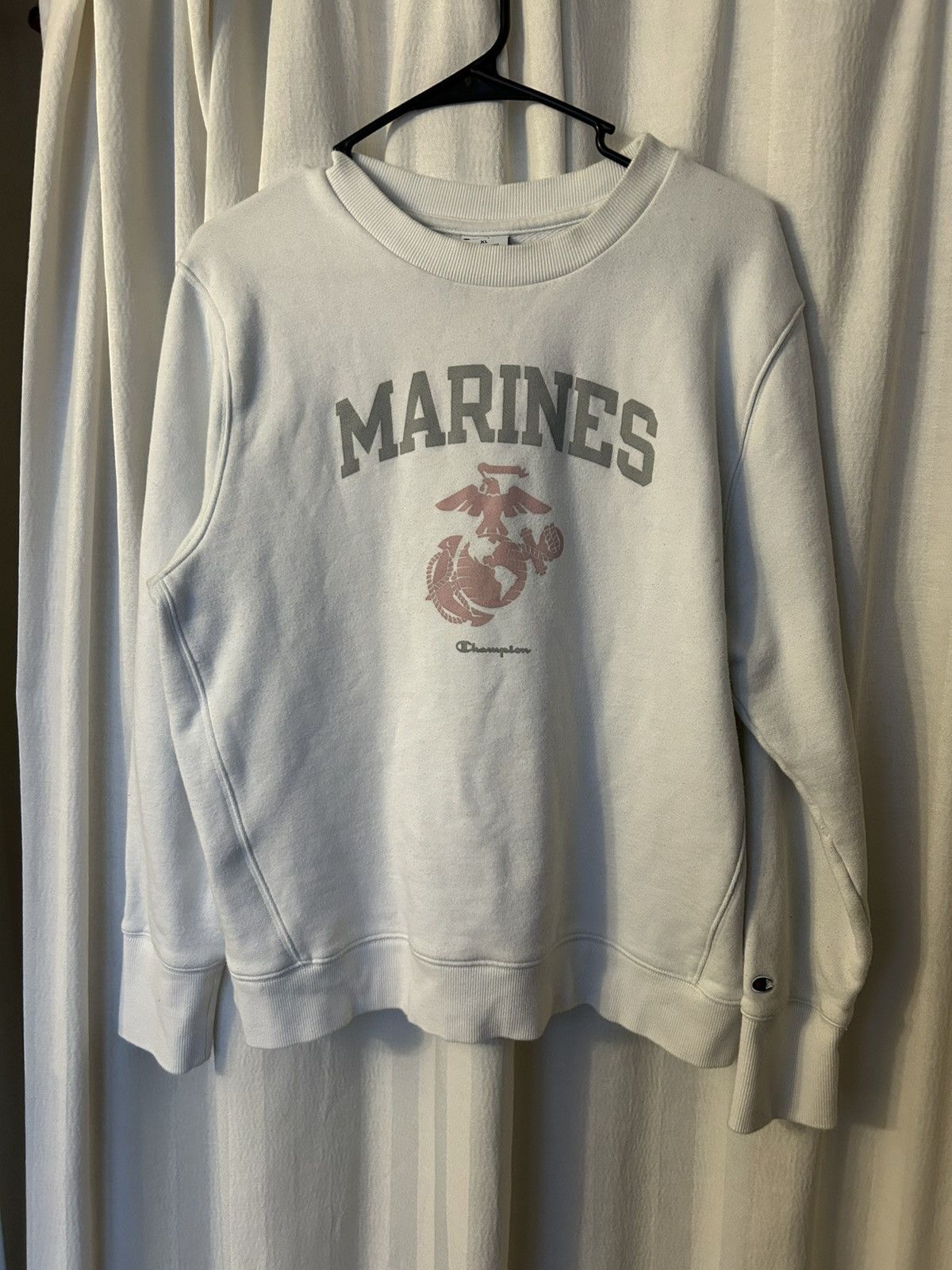 Champion Sweater: White military marines Soft champion vintage? xl Size US XL / EU 56 / 4 - 1 Thumbnail