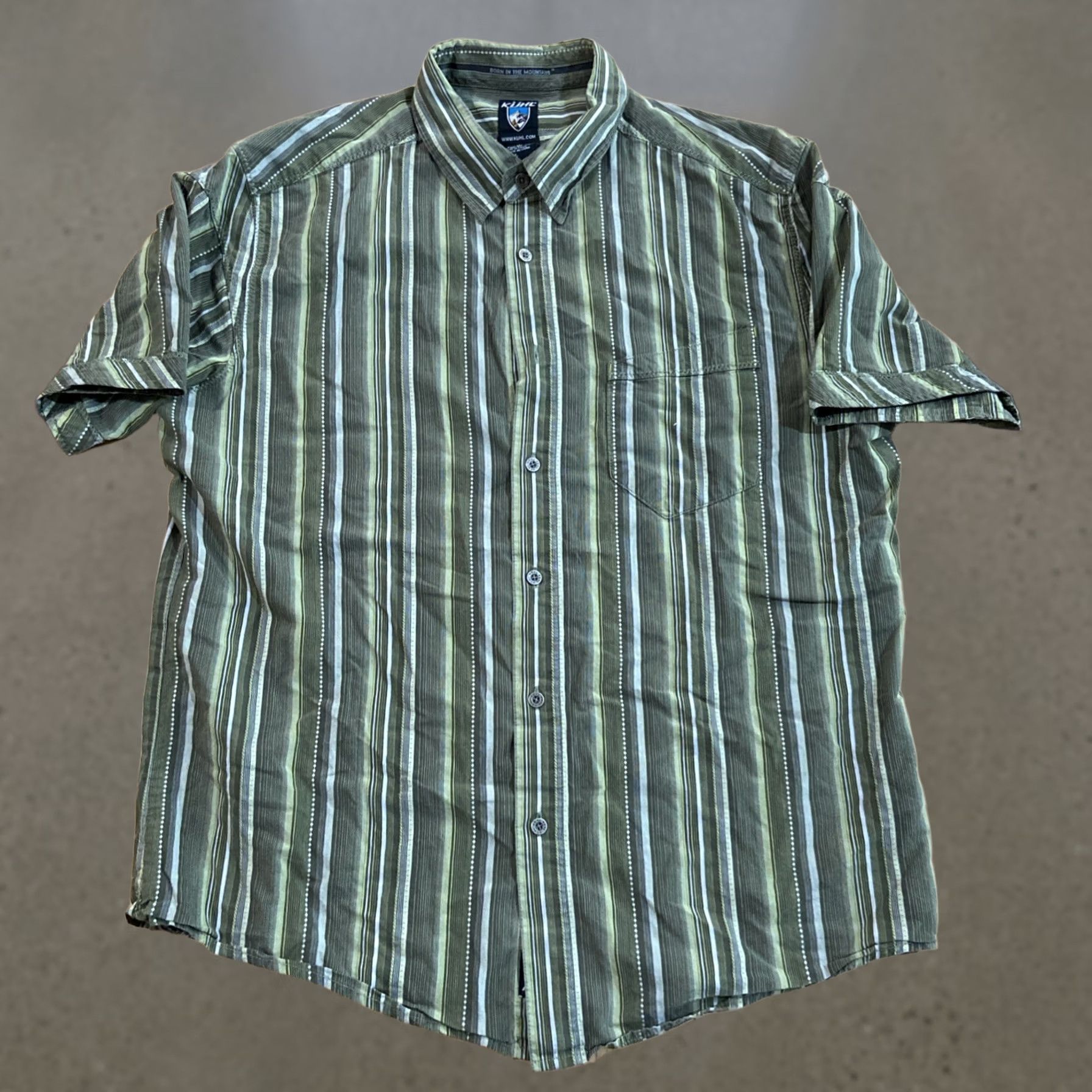 Vintage Kuhl Suncel Mens XL Green Plaid Short Sleeve Button Up Shirt Outdoor Casual Size US XL / EU 56 / 4 - 1 Thumbnail
