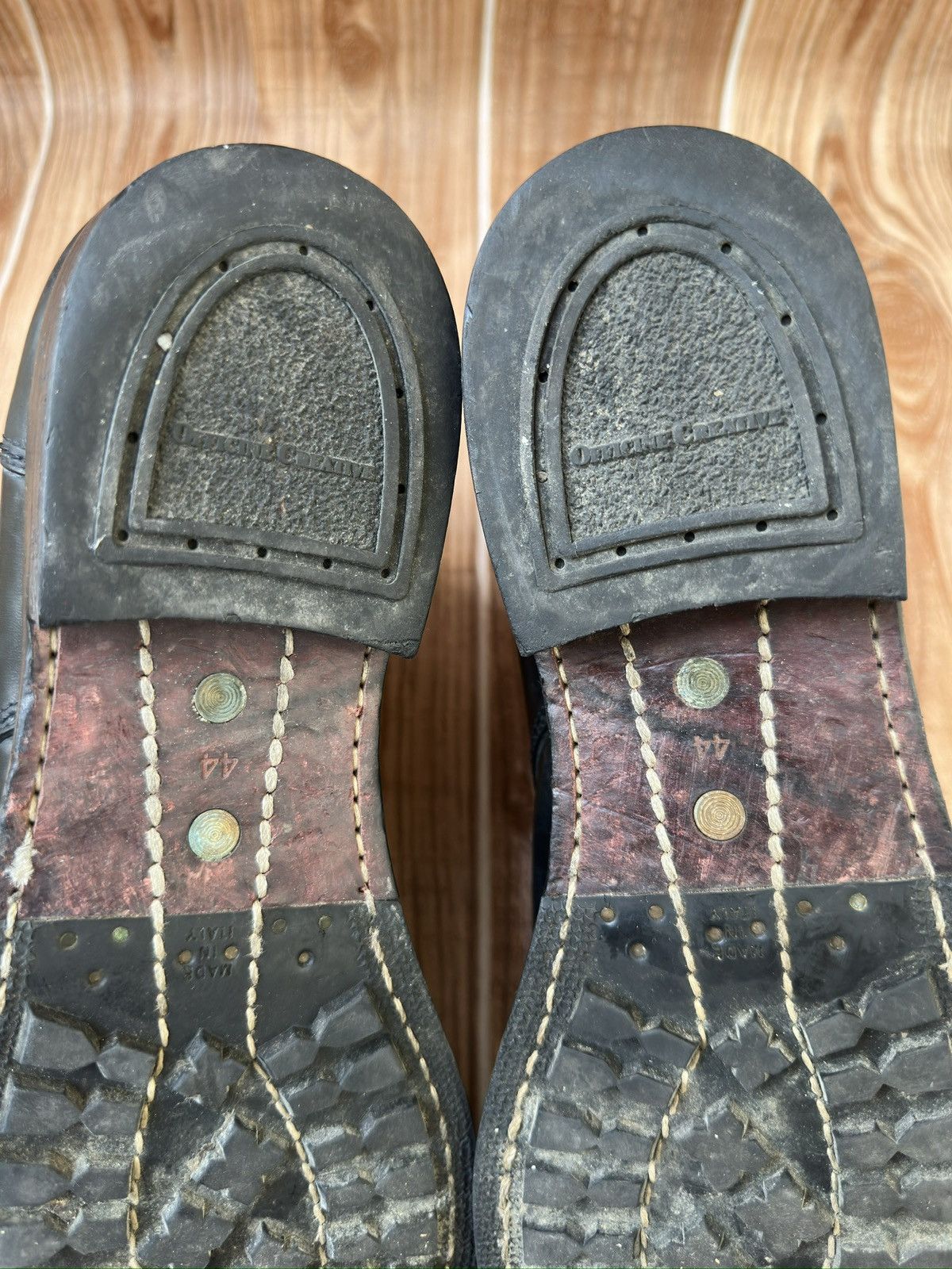 Barneys New York × Officine Creative Officine Creative x Barneys New York Black ZipUp Combat Boot Size US 11 / EU 44 - 22 Thumbnail