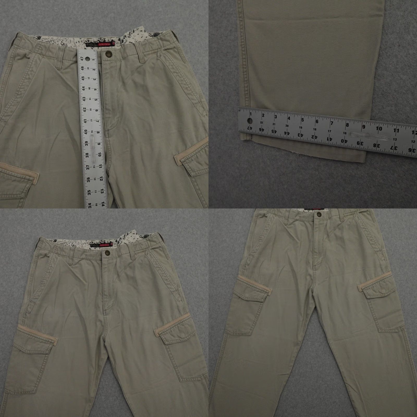 Quiksilver VTG 90s QUICKSILVER Mens 32 (32X26) Baggy Cargo Pants Carpenter Rave Skate Shirt Size US 32 / EU 48 - 8 Thumbnail
