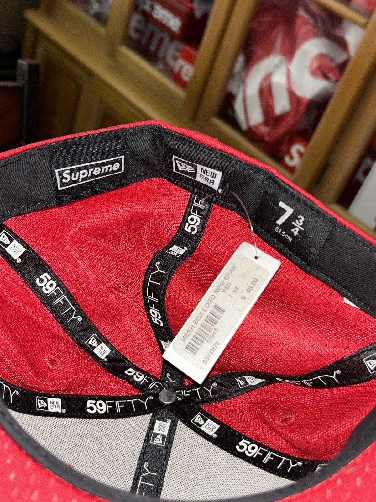 Supreme Supreme Mesh Box Logo New Era Hat SS18 NEW WITH TAGS 7 3/4 Size ONE SIZE - 8 Thumbnail