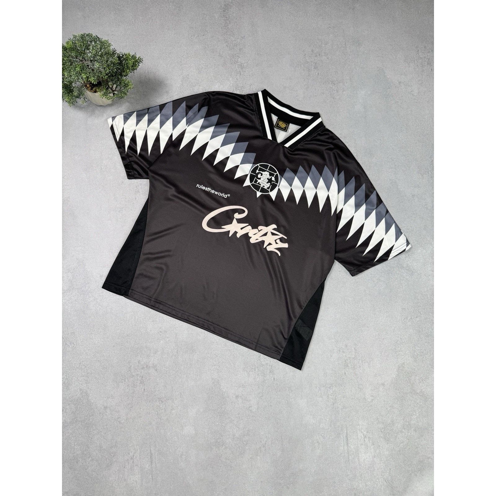 ウェア Corteiz Allstarz Football Jersey Black Corteiz Club RTW Football Jersey Black Men's - FW23 - US