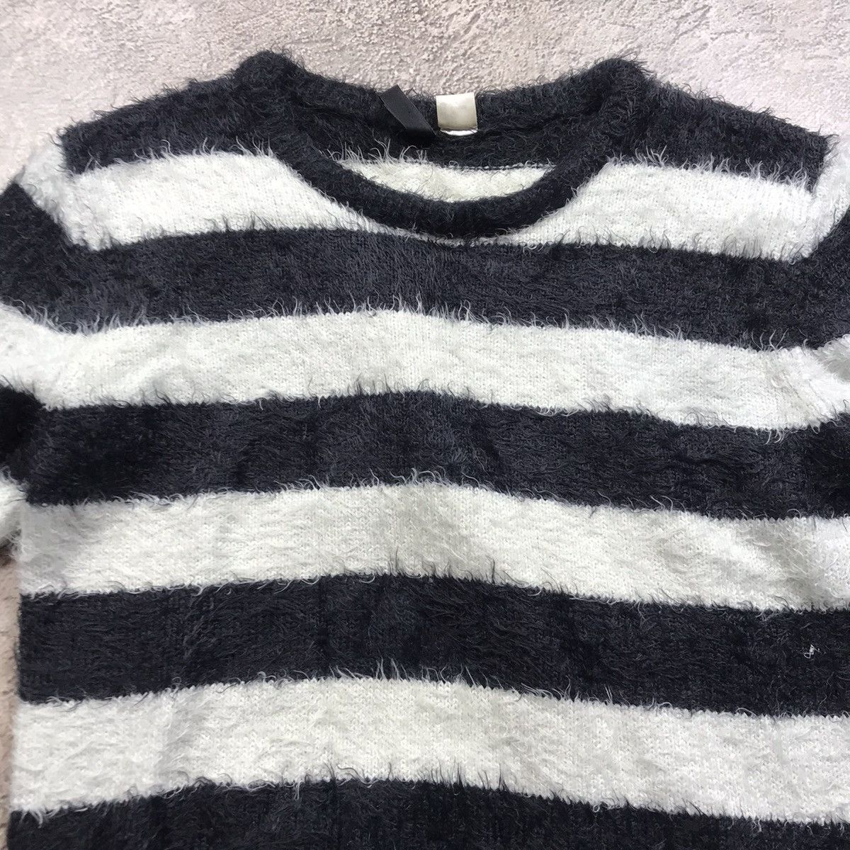 Japanese Brand Vintage Y2K ABSTRACT MOHAIR SWEATER Knitted Oversized 90s Size M / US 6-8 / IT 42-44 - 3 Thumbnail