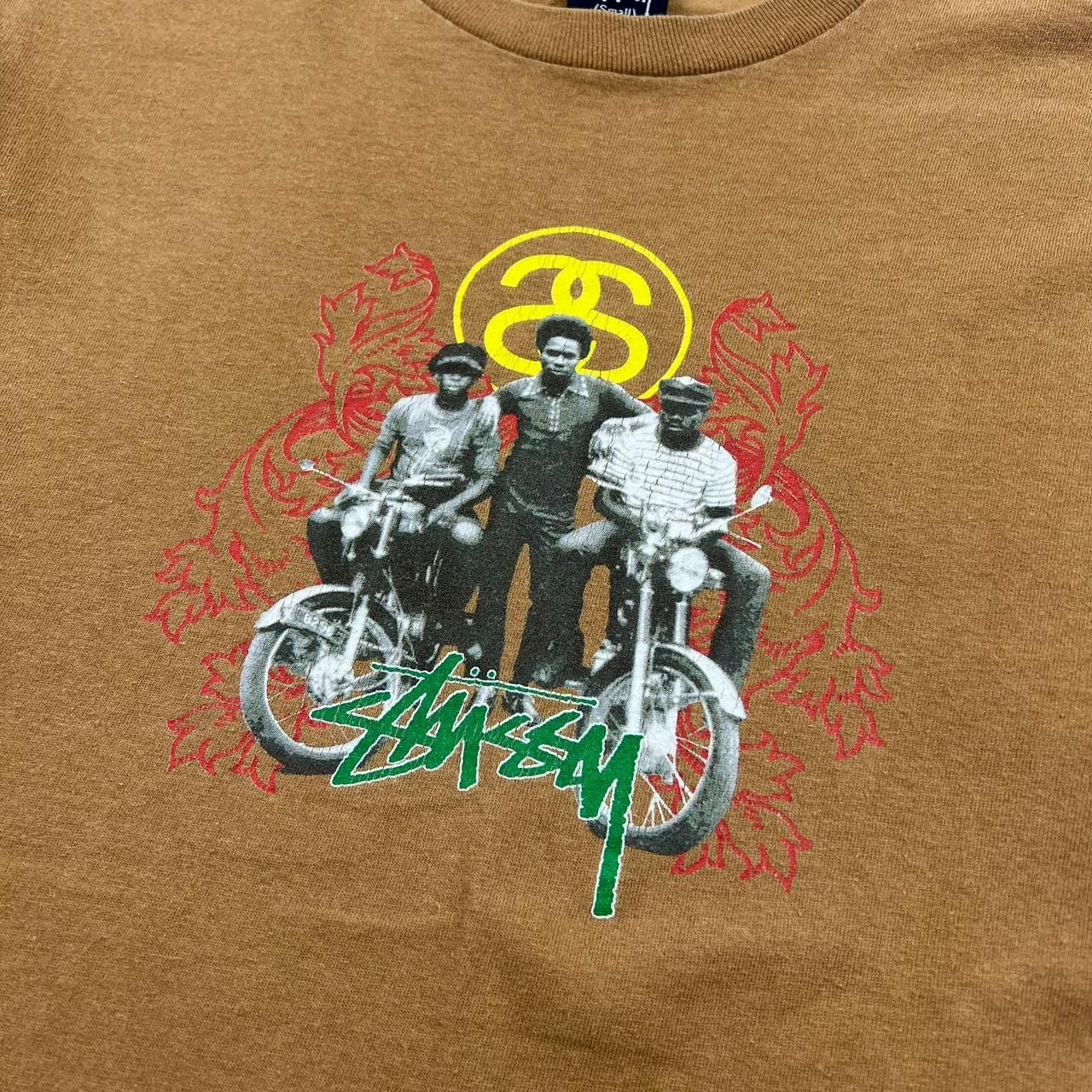 Stussy Vintage 2000s Stussy Motorbike T-Shirt - Small Size US S / EU 44-46 / 1 - 2 Thumbnail