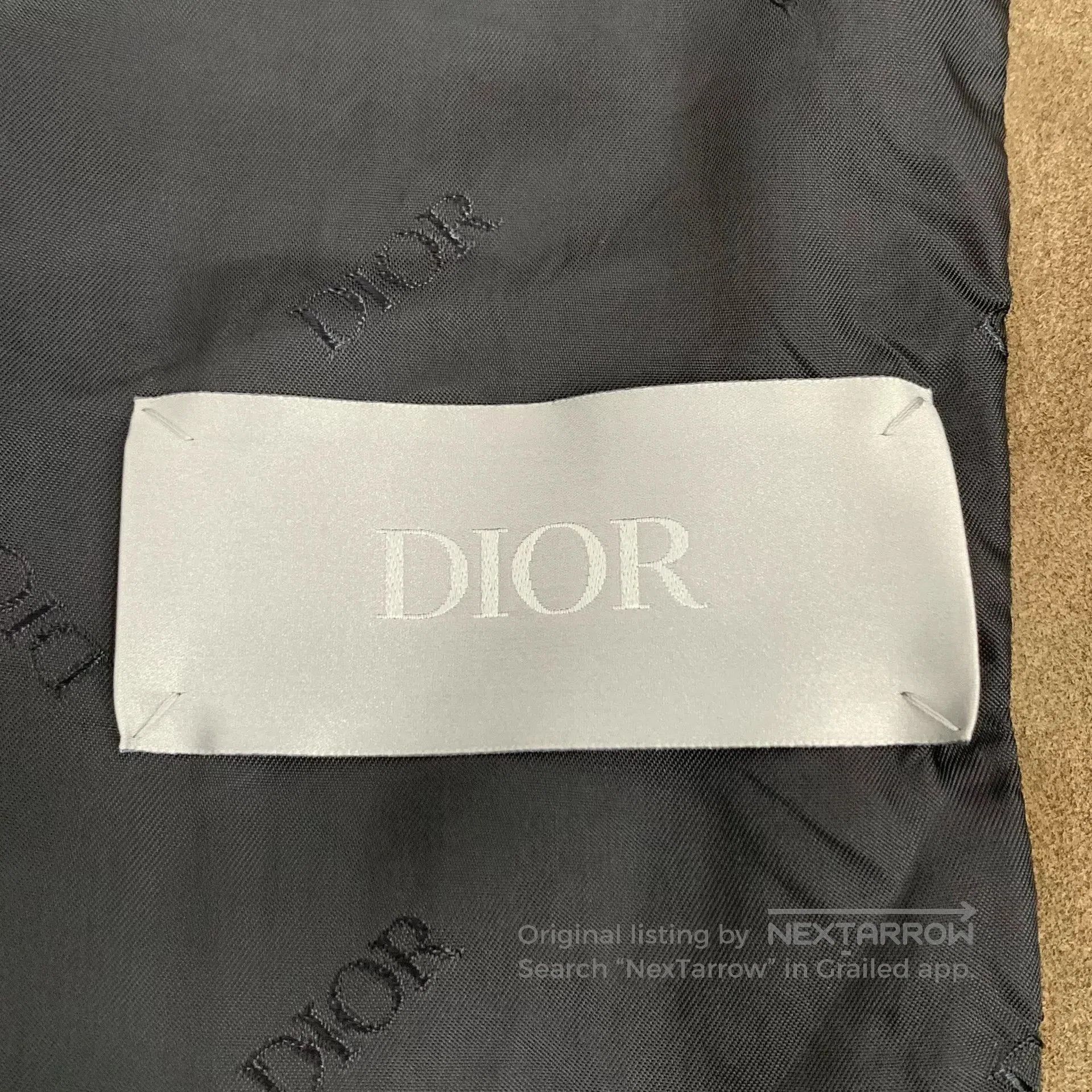 Dior dior khaki leather collar jacket. Size US L / EU 52-54 / 3 - 5 Thumbnail