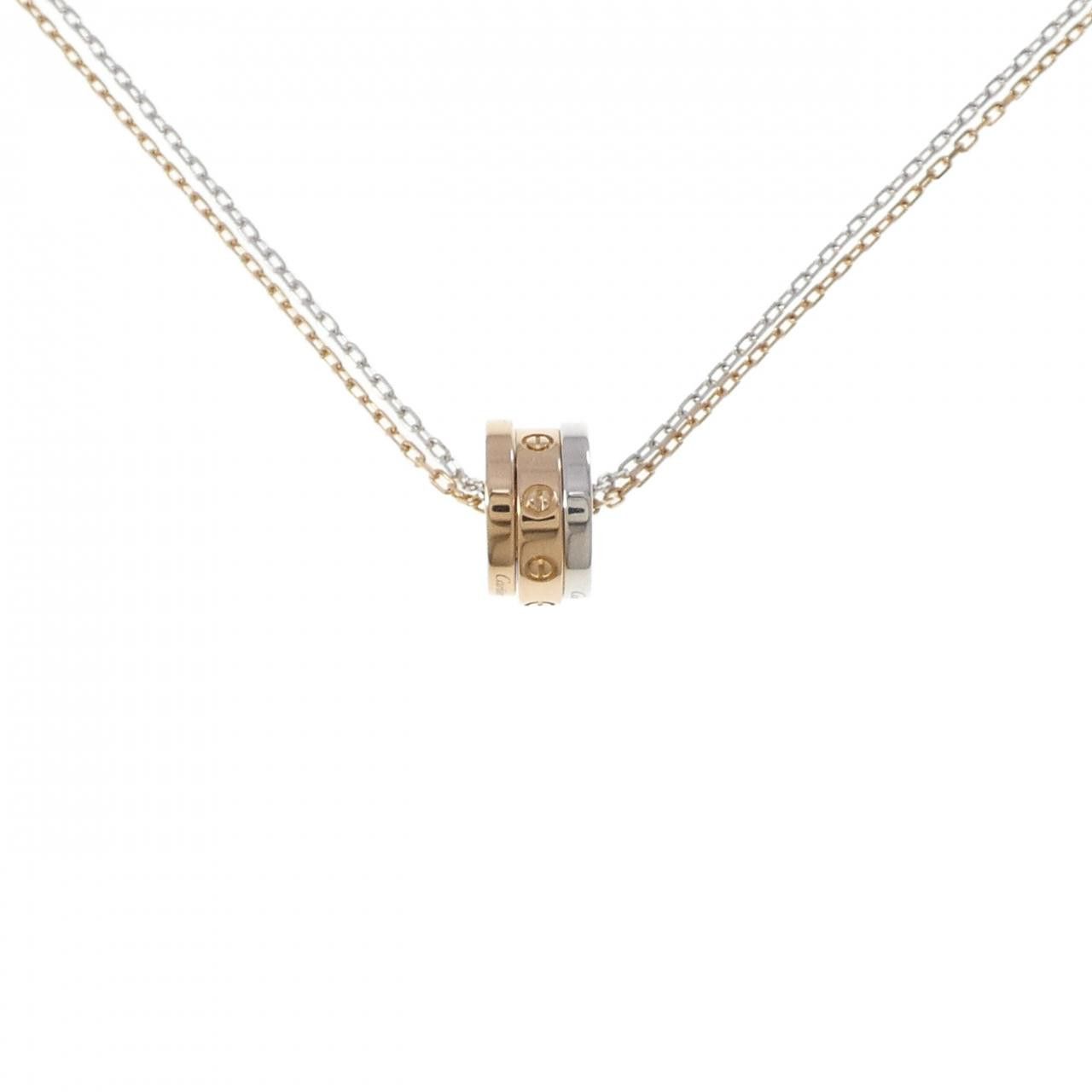 Cartier Cartier Cartier Love 18K Gold Diamond Necklace Precious Metal Necklace B7219700 DUTY FREE for USA Size ONE SIZE - 1 Thumbnail