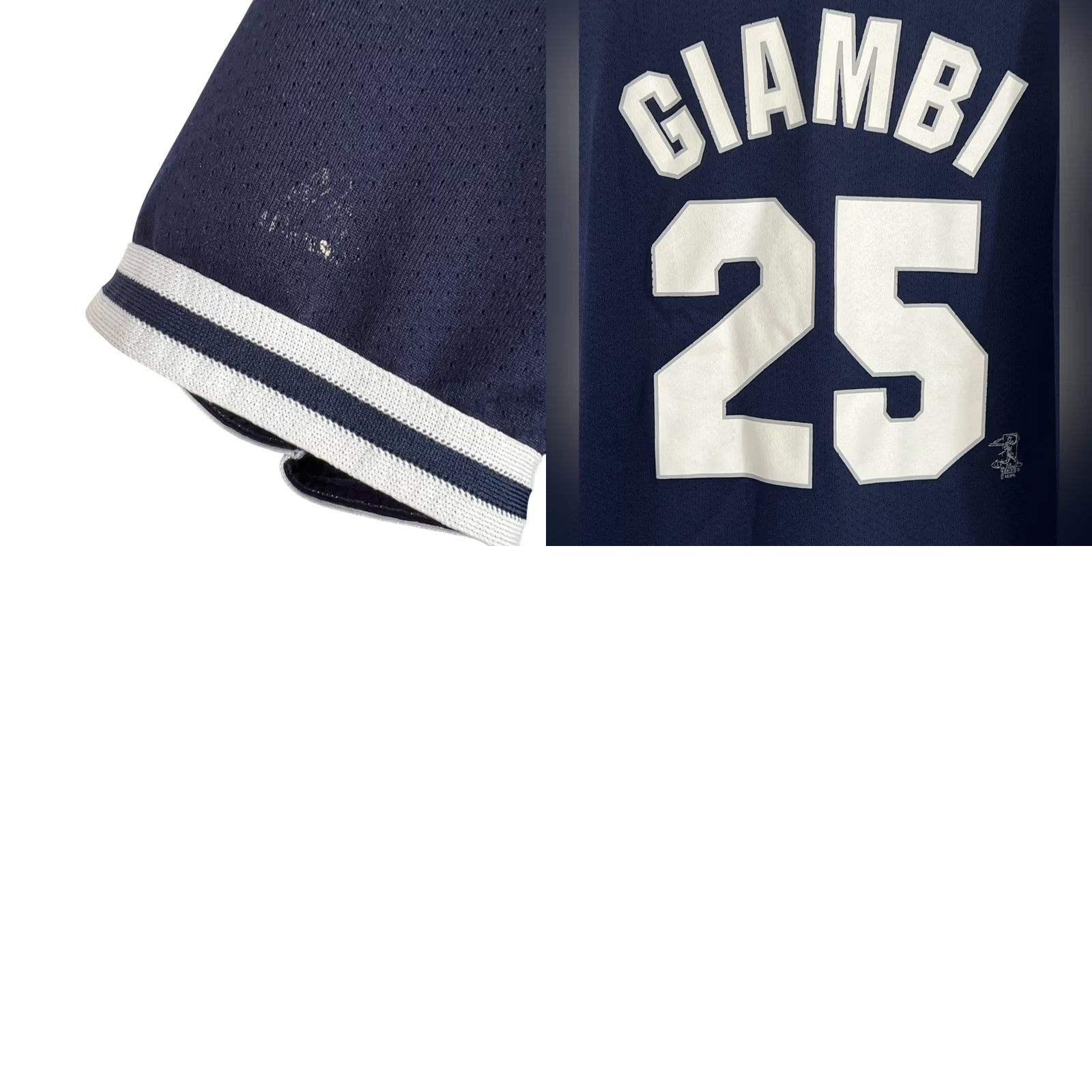 Vintage VINTAGE Majestic New York Yankees Jersey Jason Giambi Men LARGE Blue T-Shirt XL? Size US L / EU 52-54 / 3 - 8 Thumbnail