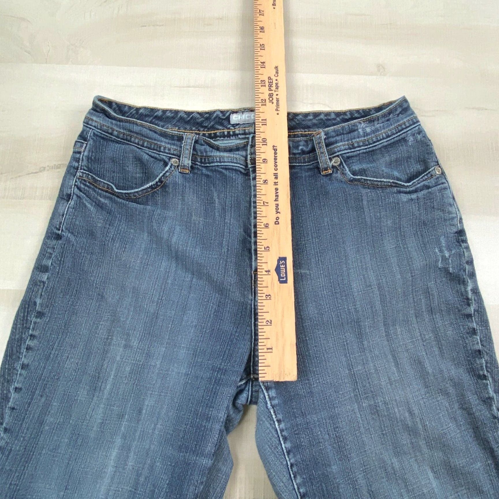 Vintage Chicos Womens Cropped Jeans 6 Medium Wash Denim Size 28" / US 6 / IT 42 - 5 Thumbnail