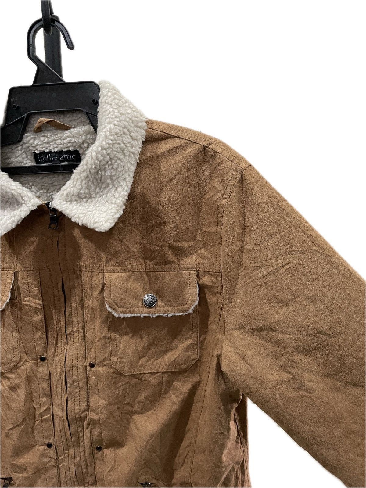 In The Attic × Japanese Brand In The Attic Wool-like Zipper Jacket with Pockets Size US L / EU 52-54 / 3 - 3 Thumbnail