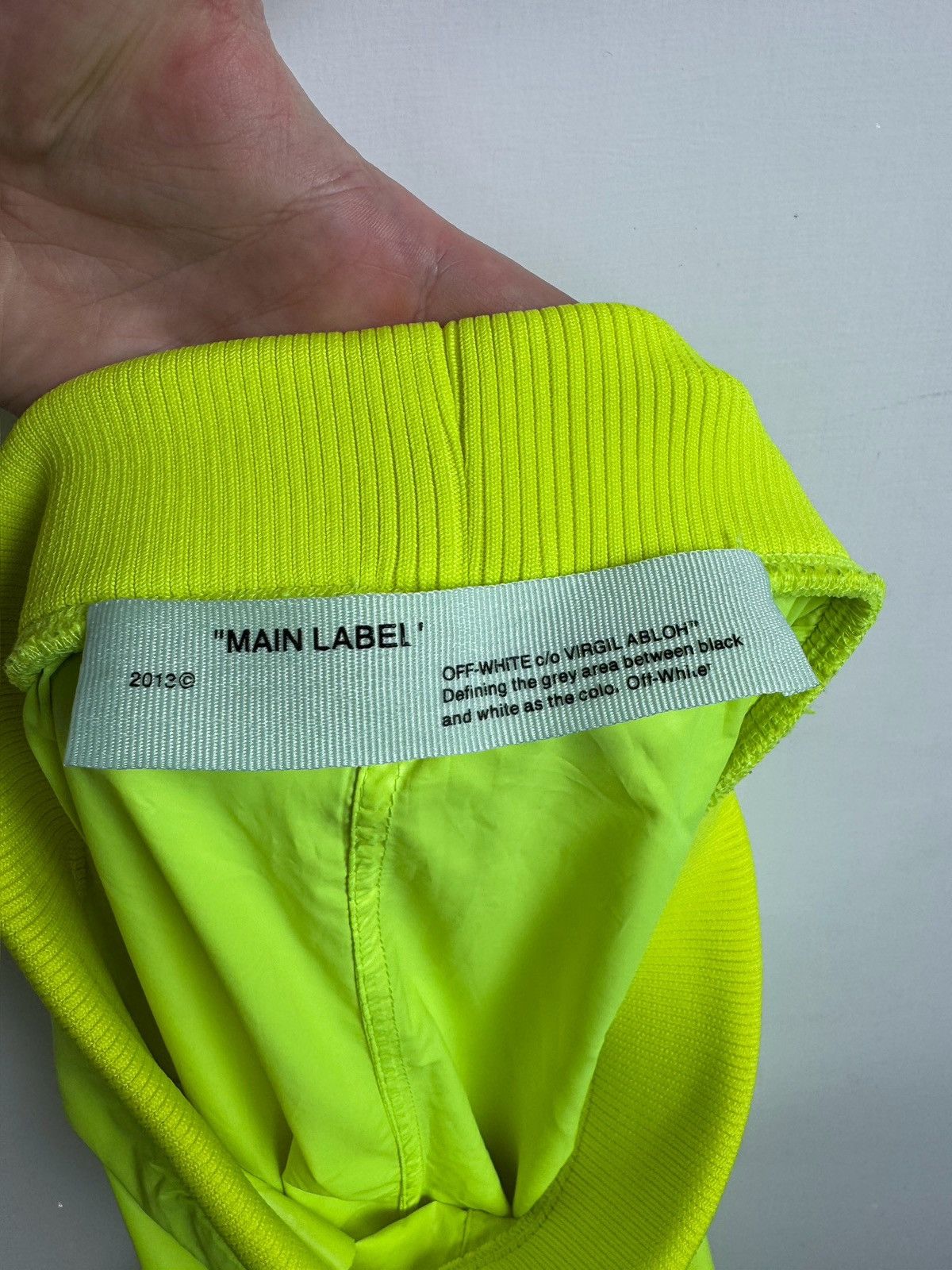 Off-White Off-White High Waisted Trousers 'Neon Yellow' Size 25" / US 0 / IT 36 - 7 Thumbnail