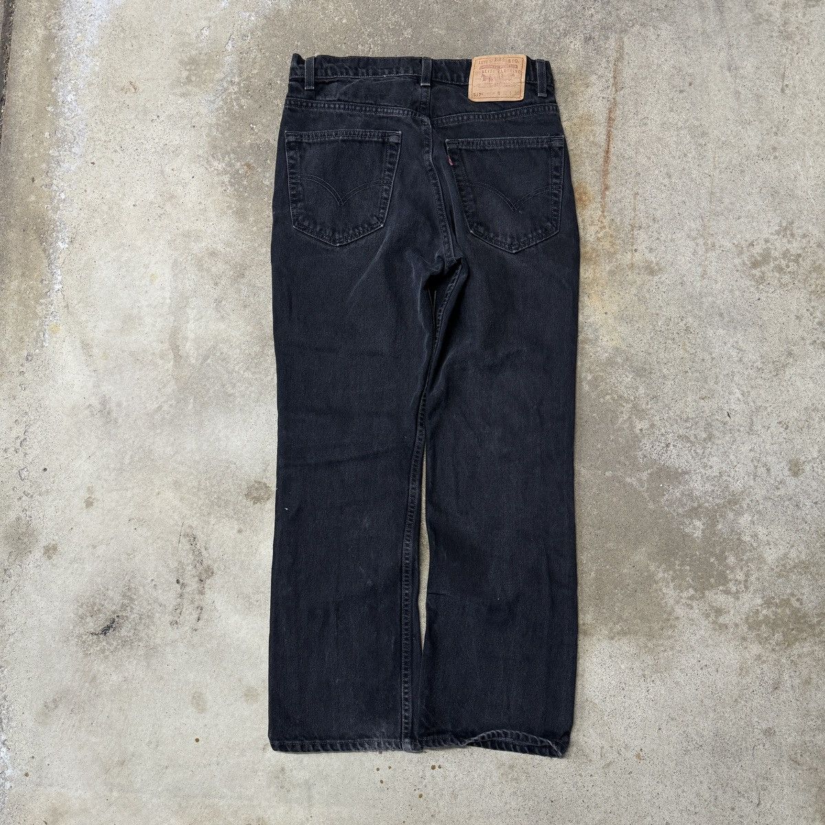 Image of Levis x Vintage 90's Levi’S 517 Black Bootcut Flare Denim Jeans 31X29, Men's