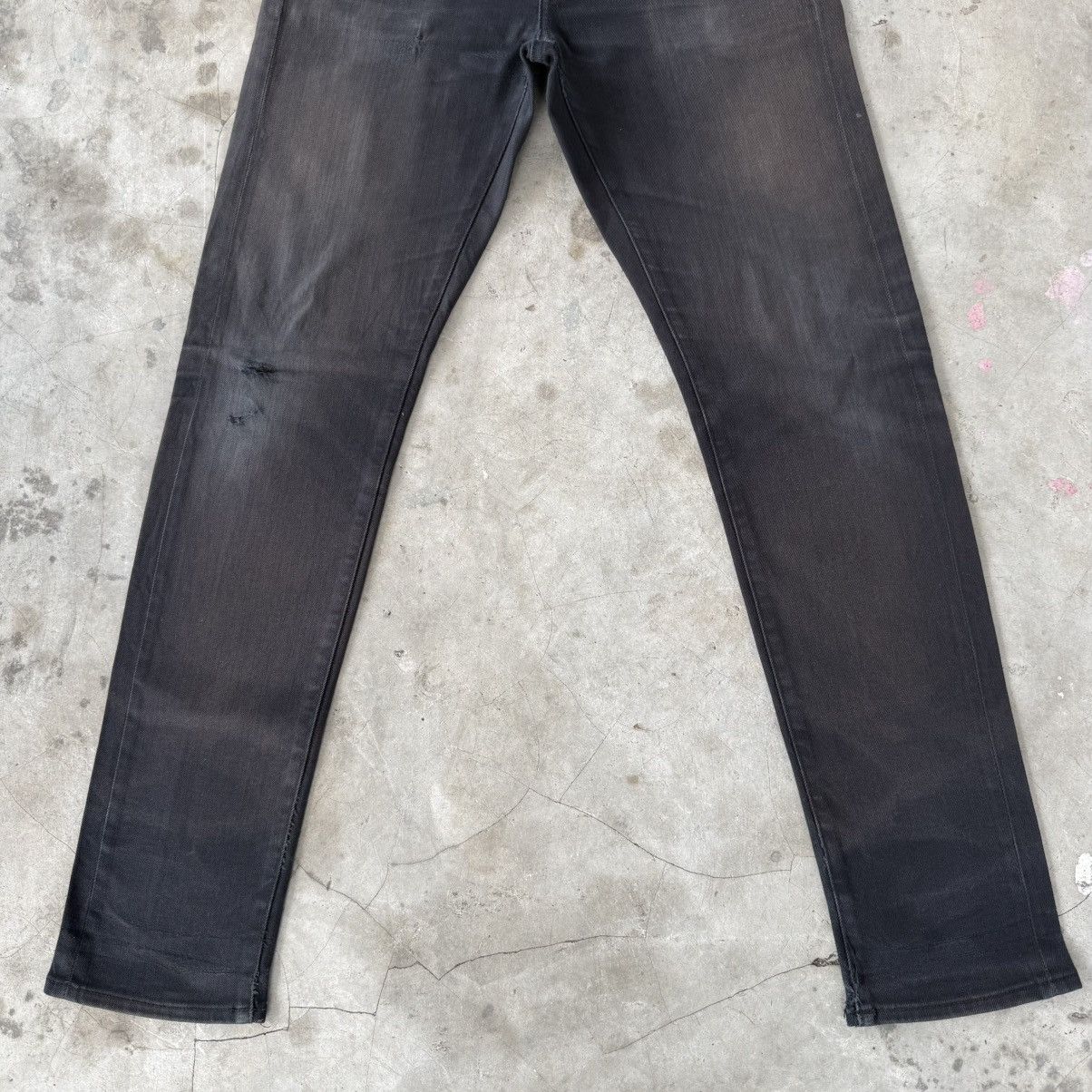 All Blacks W33 Vintage Japanese Brand Selvedge Slim Fit Black Denim Size US 33 - 4 Thumbnail