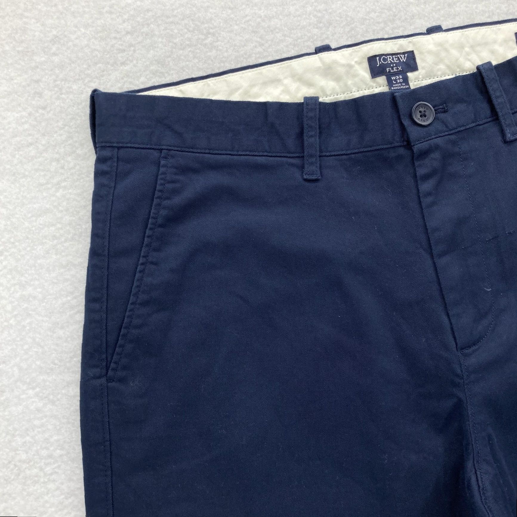 J.Crew J.Crew Flex Pants Mens 34x32 Straight Chino Blue Stretch Preppy Casual Work Business Size US 34 / EU 50 - 3 Thumbnail