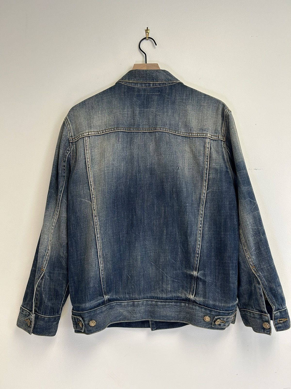 R13 Faded treated Denim jacket Size US M / EU 48-50 / 2 - 4 Thumbnail