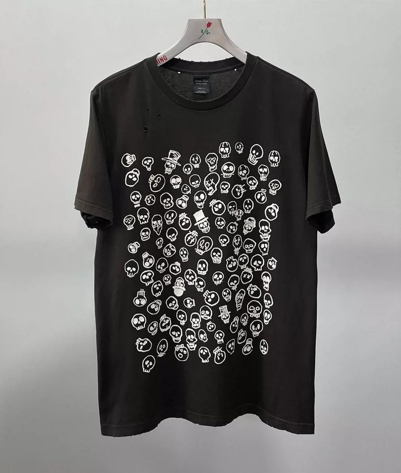 Number (N)ine black graphic skull print t-shirt Size US S / EU 44-46 / 1 - 1 Thumbnail
