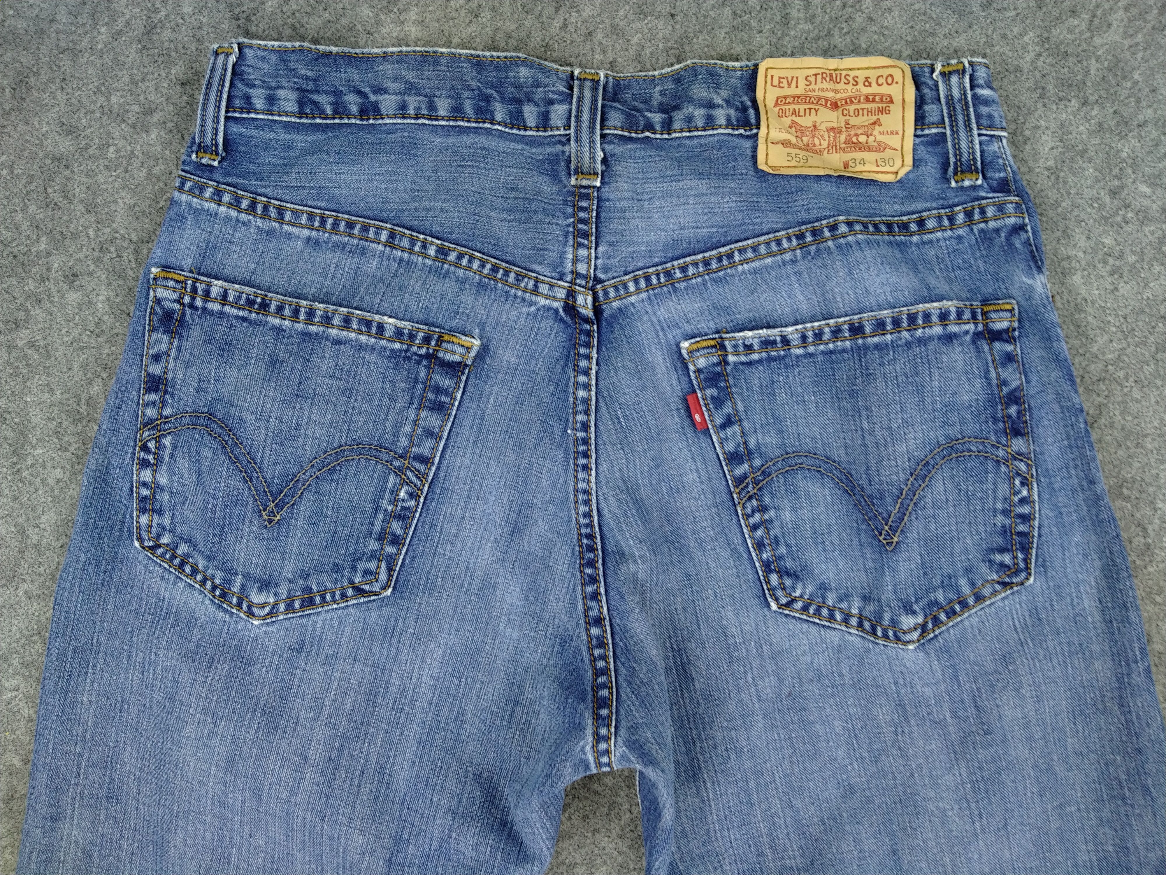 Levi's Blue Relaxed Straight Vintage Levi's 559 Denim JN285 Size US 32 / EU 48 - 4 Thumbnail