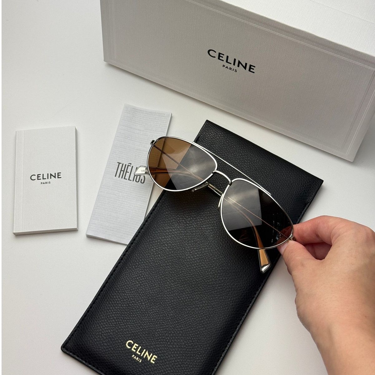 Celine NEW Celine Sunglasses CL40077U 16J Palladium/Roviex Unixes Size ONE SIZE - 9 Thumbnail