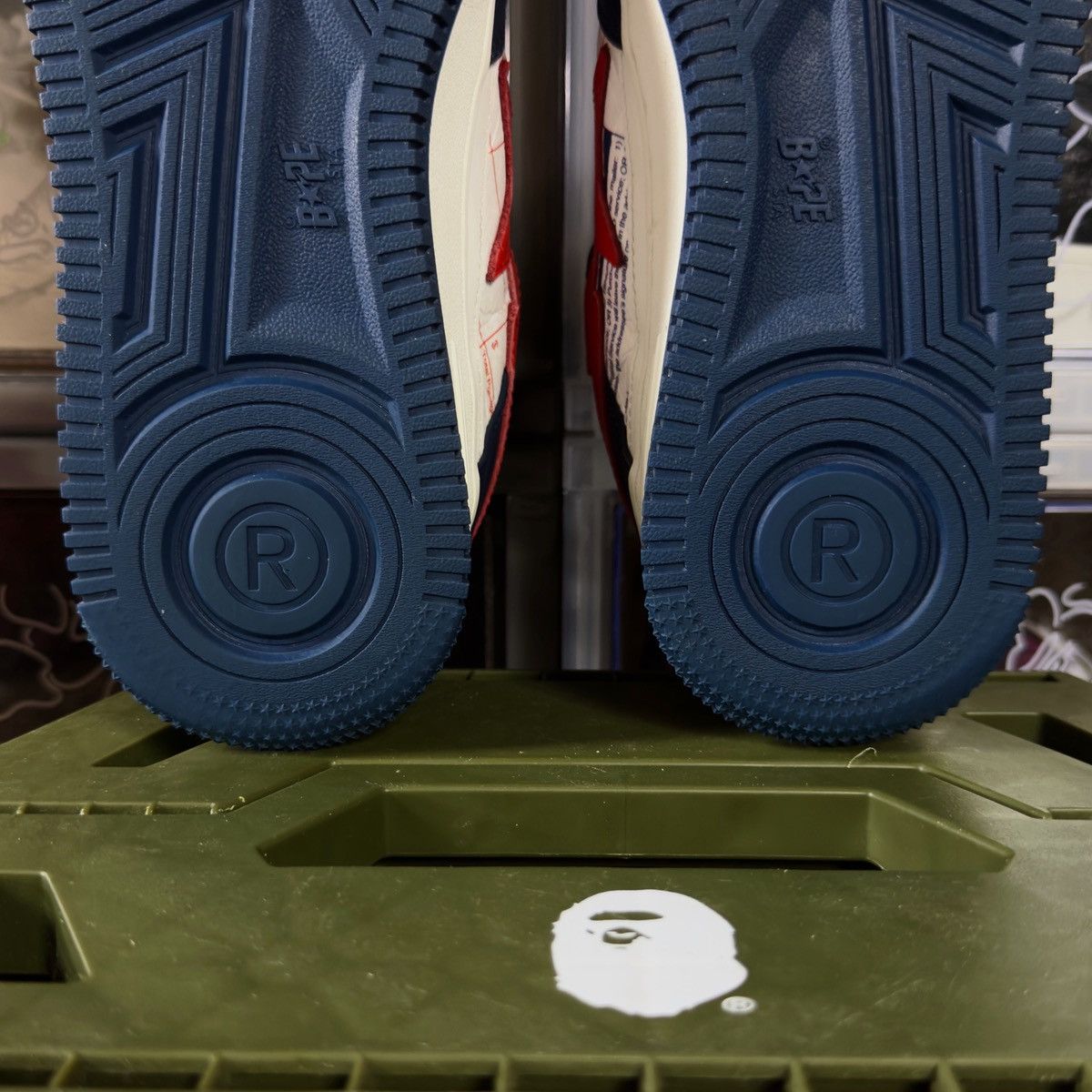 Bape A Bathing Ape Bapesta USPS 2022 Size US 8.5 / EU 41-42 - 13 Thumbnail