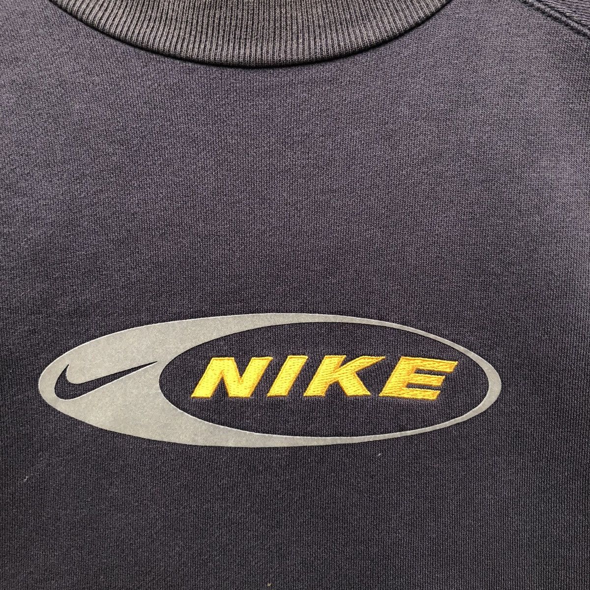 Nike Vintage 90s Nike Big Logo Sweatshirt | Spell Out Embroidered Size US L / EU 52-54 / 3 - 3 Thumbnail