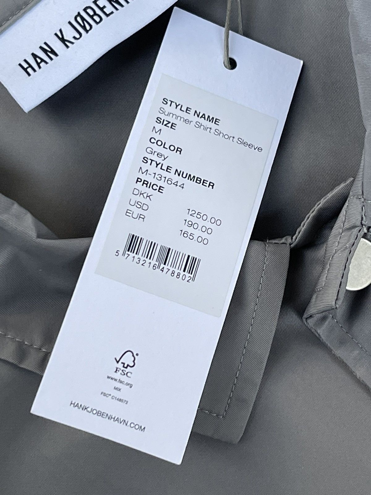 Han Kjobenhavn !DS! FW22 Han Kjobenhavn Grey Summer Shirt Short Sleeve Size US M / EU 48-50 / 2 - 19 Thumbnail