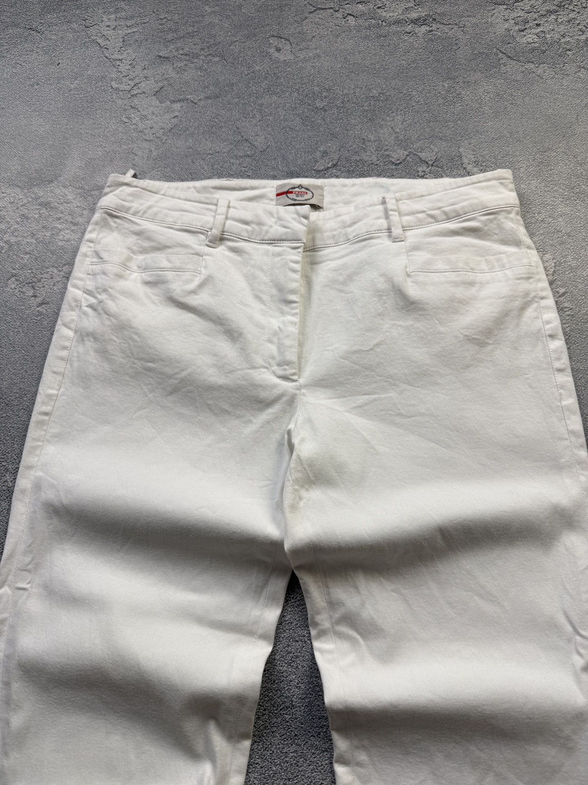 Prada Luxury Crazy White Prada jeans Size US 29 - 3 Thumbnail