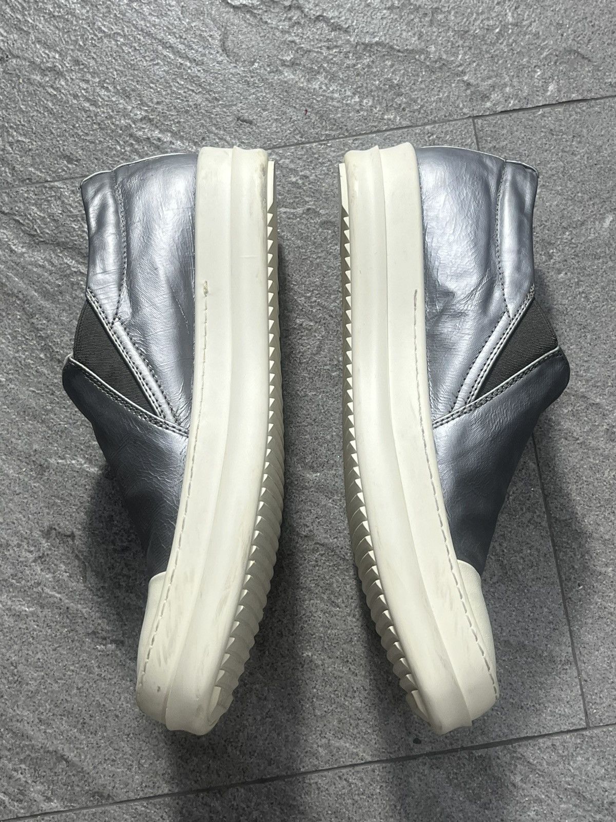 Rick Owens Rick Owens DRKSHDW Cap Toe Slip On Sneakers Grey Size US 5.5 / EU 38 - 15 Thumbnail