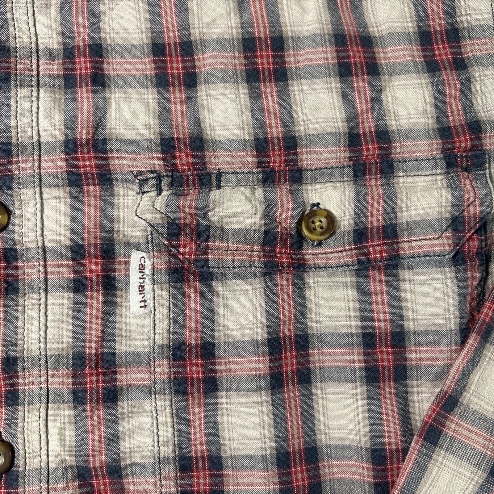 Carhartt Carhartt Flannel Button Up Long Sleeve Shirt Large Plaid Size US L / EU 52-54 / 3 - 7 Thumbnail