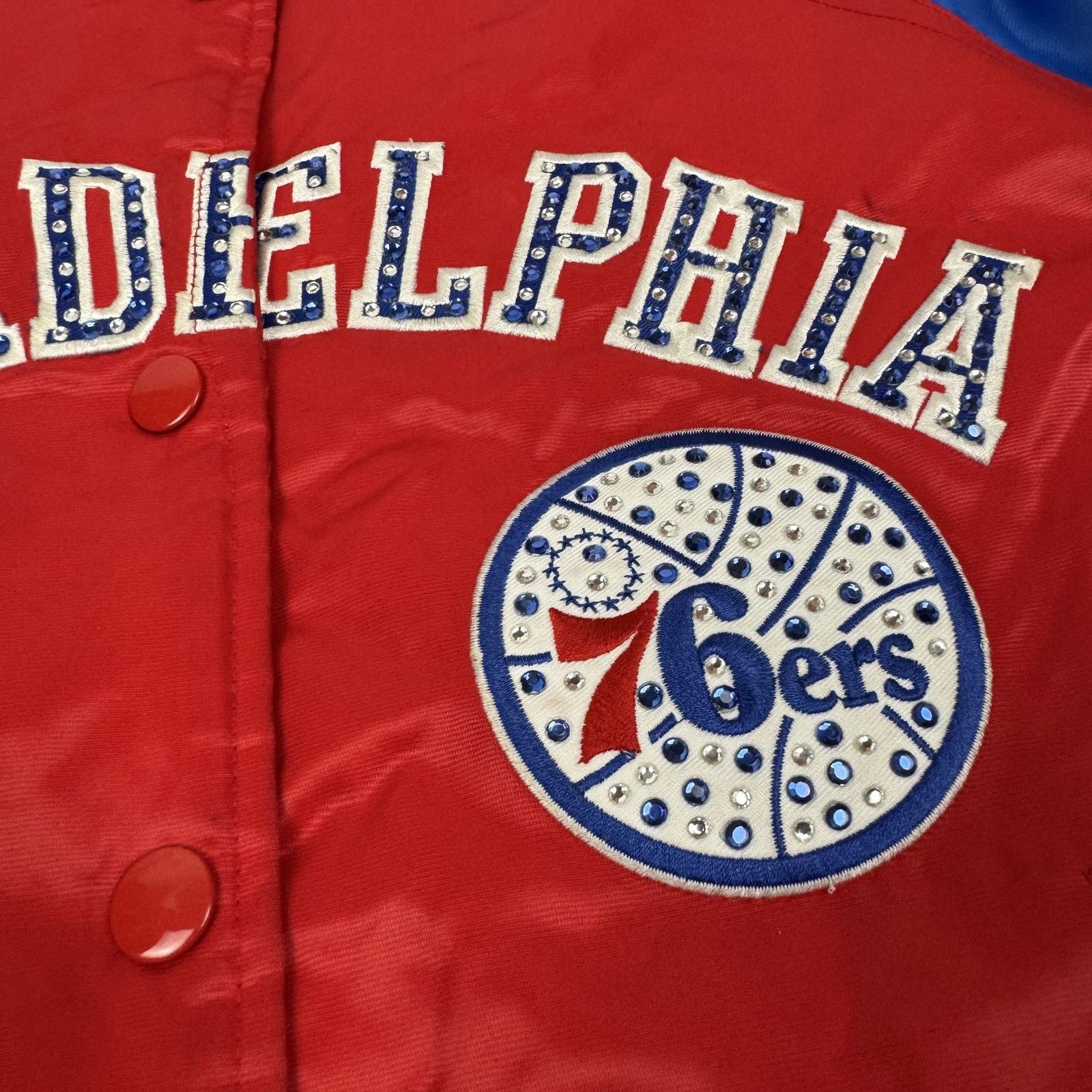 Vintage Hardwood Classics G-lll & Carl Men Philadelphia 76ers Jacket Size US S / EU 44-46 / 1 - 7 Thumbnail