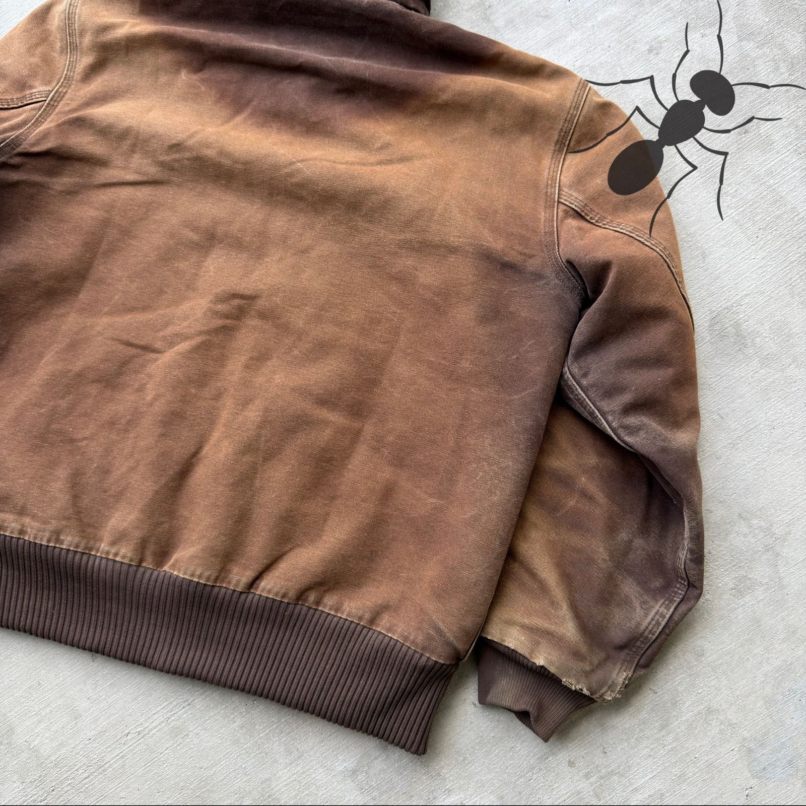Carhartt × Vintage Carhartt J130 DKB faded brown hooded work wear jacket Size US M / EU 48-50 / 2 - 7 Thumbnail