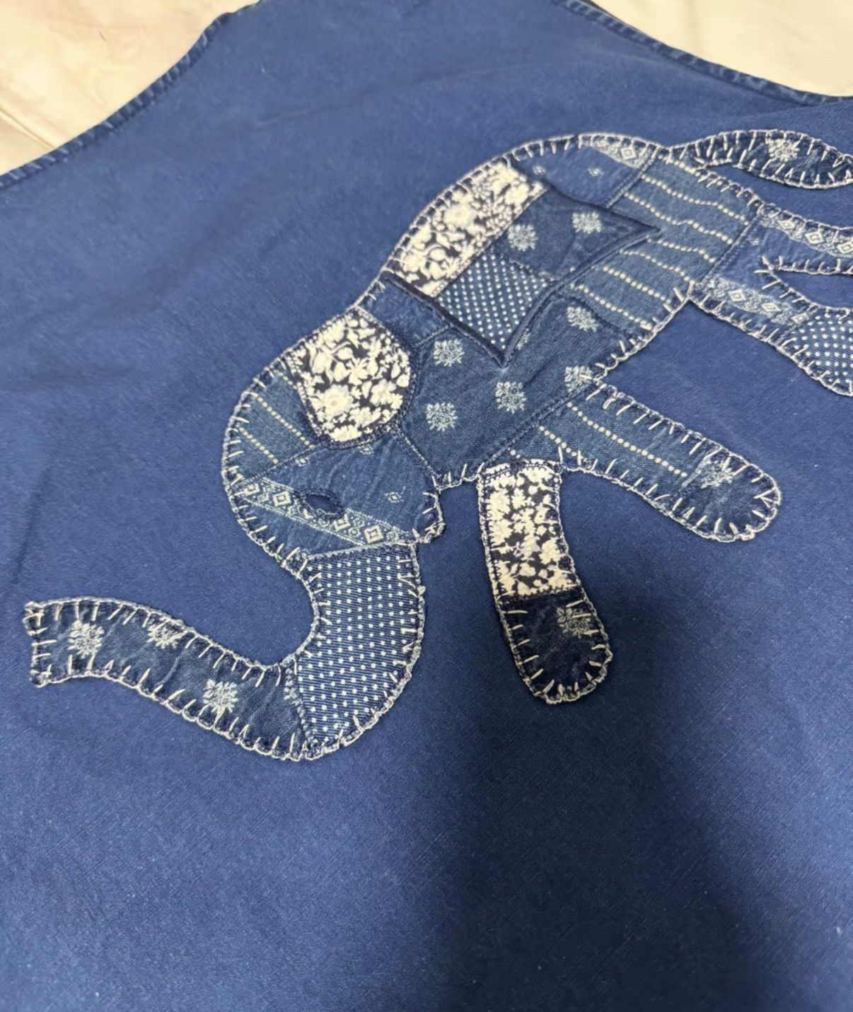 Neighborhood Neighborhood 16SS Vest / Indigo Patchwork Embroidered Vest Size US M / EU 48-50 / 2 - 5 Thumbnail