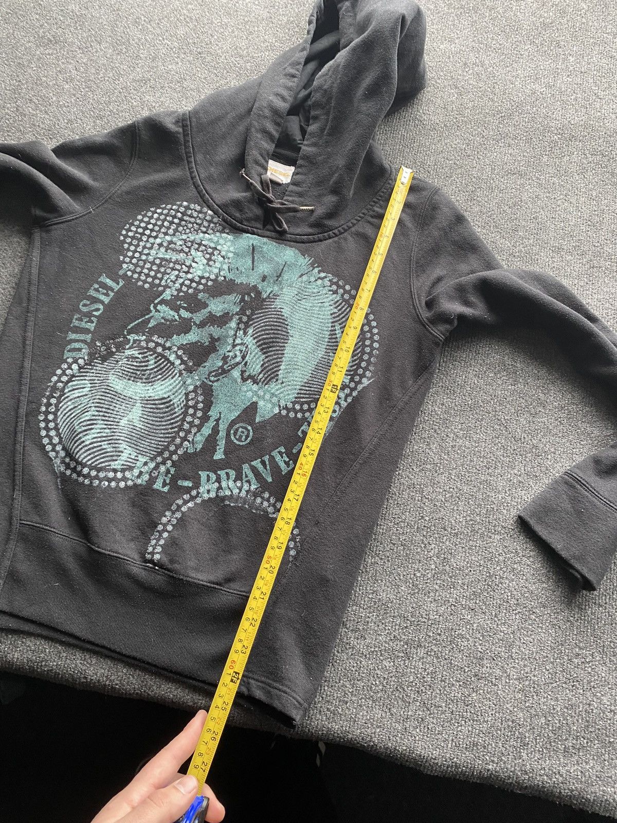 Diesel 🔥Opium Punk Diesel Head Logo black faded wom hoodie m rare Size M / US 6-8 / IT 42-44 - 8 Thumbnail