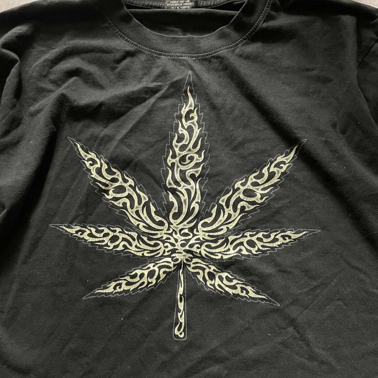 Vintage VINTAGE Y2K TRIBAL WEED RARE AMAZING HYPE LOMG SLEEVE Size US L / EU 52-54 / 3 - 3 Thumbnail