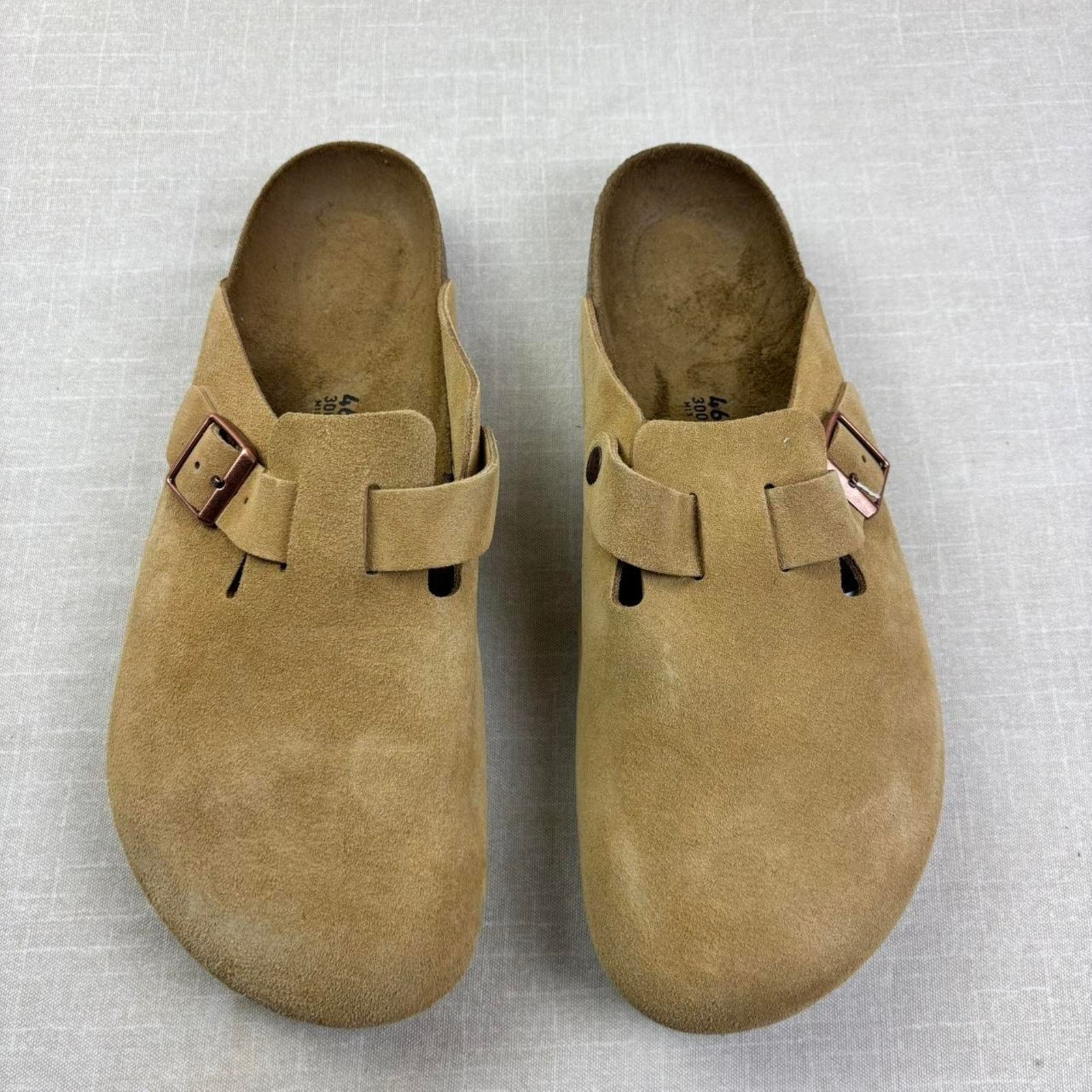 Birkenstock ☕️ 2023 Birkenstock Boston Suede “Latte Cream” 13M Size US 13 / EU 46 - 3 Thumbnail