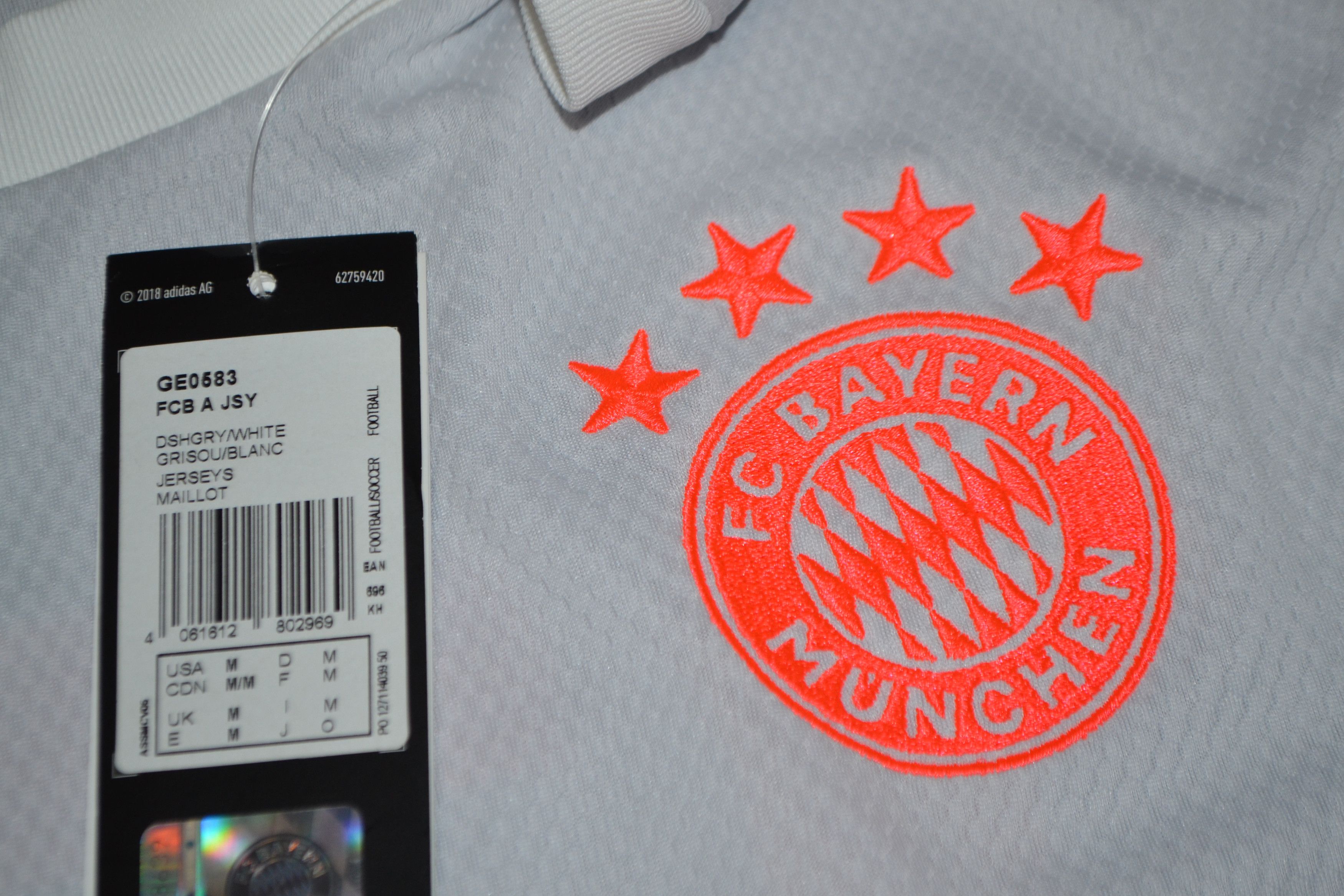 Adidas Bayern Munich Away Football Shirt 2020 2021 Jersey Size US M / EU 48-50 / 2 - 4 Thumbnail