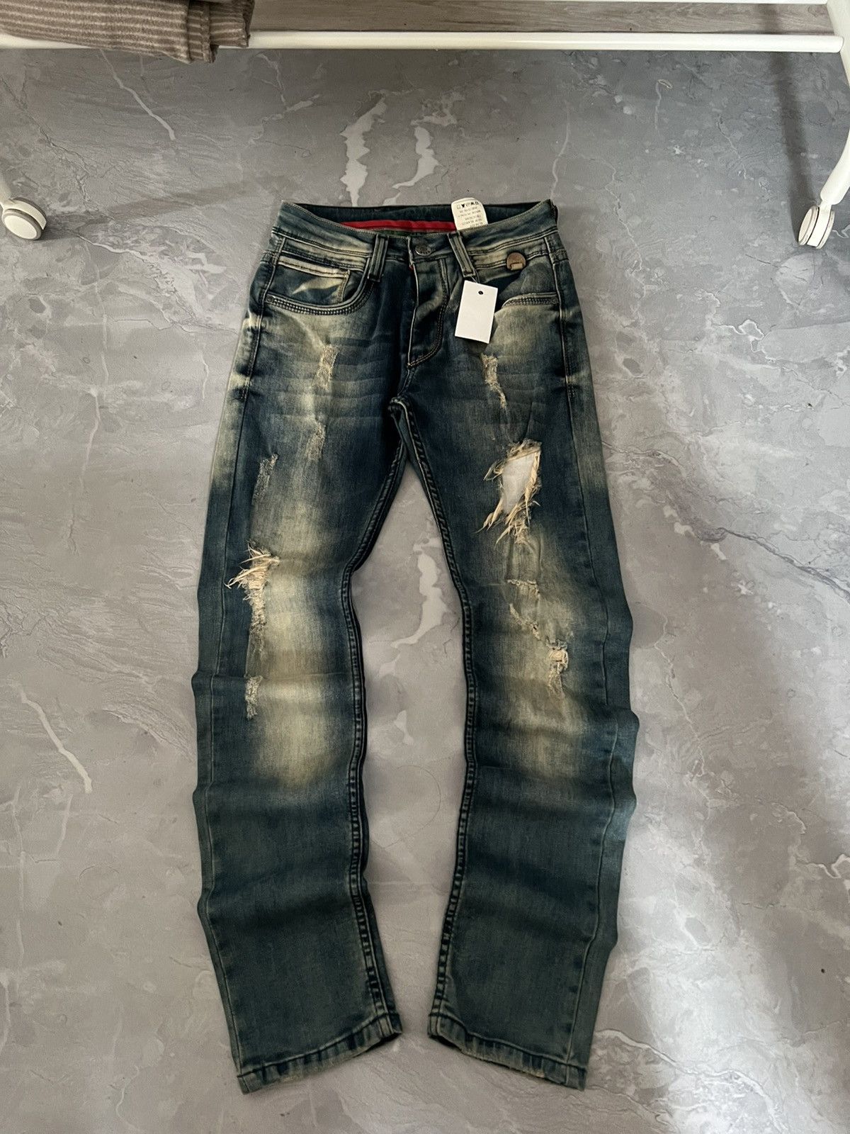 Skinny Distressed Heavy Sexy Fit / Archive Faded Y2K 90