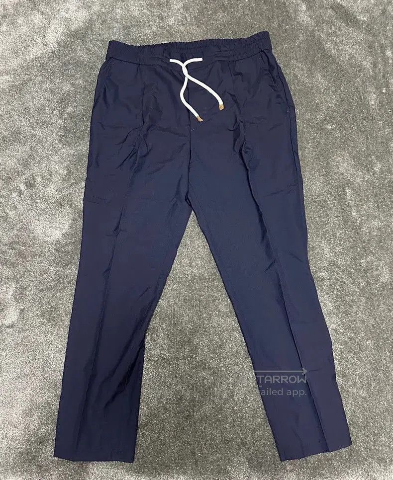 Brunello Cucinelli Brunello Cucinelli Blue Casual Wool Pants. Size US 40 / EU 56 - 2 Thumbnail