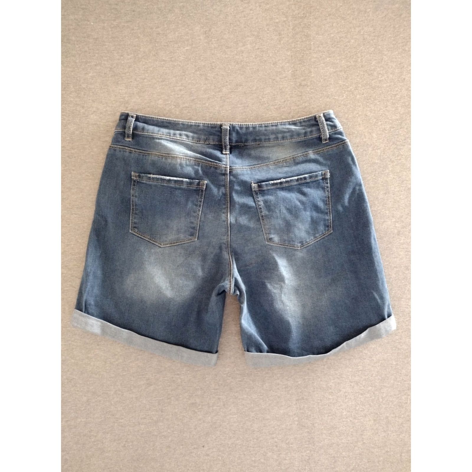 Vintage Unbranded Women 8 Blue Jeans Shorts Shirt Size 30" / US 8 / IT 44 - 2 Thumbnail