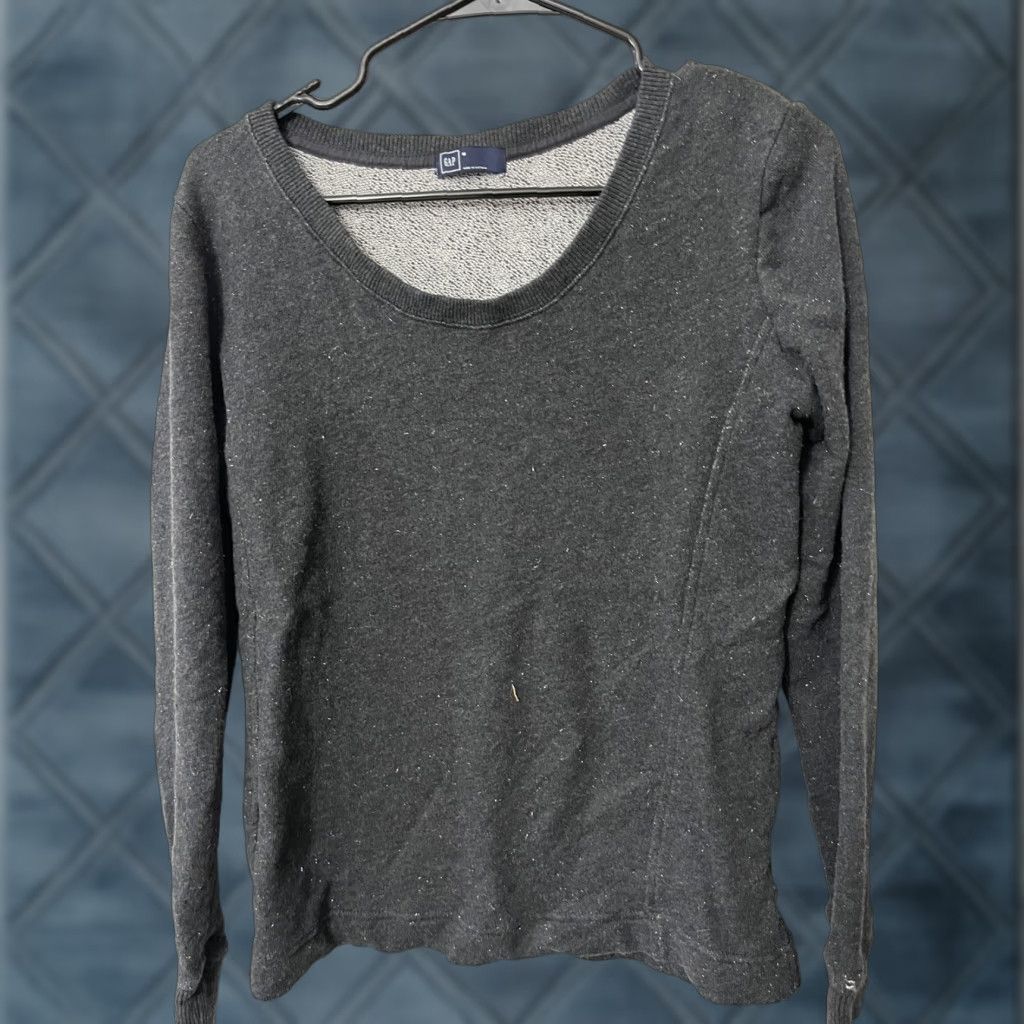 Gap GAP Woman's Crew Neck Pullover Knit Sweater Long Sleeve Gray Medium Size M / US 6-8 / IT 42-44 - 1 Thumbnail