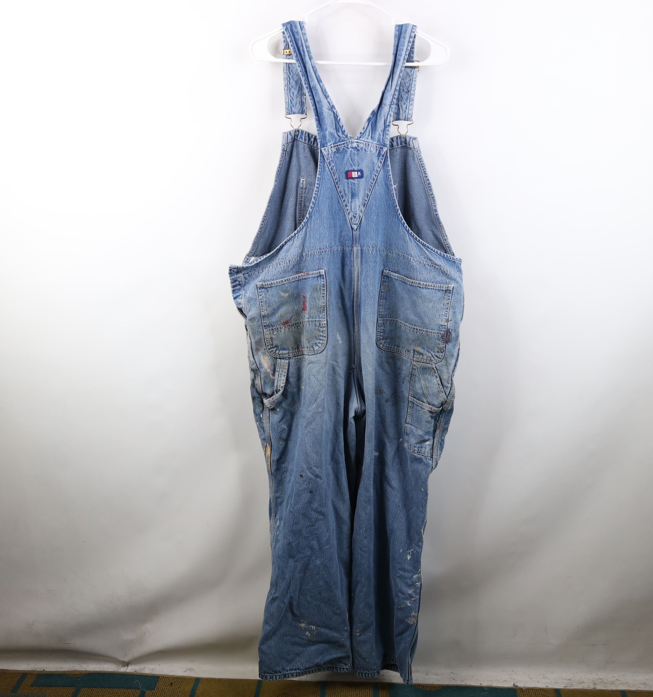 Vintage Vintage 90s Streetwear Thrashed Flannel Lined Overalls Size US 40 / EU 56 - 12 Thumbnail