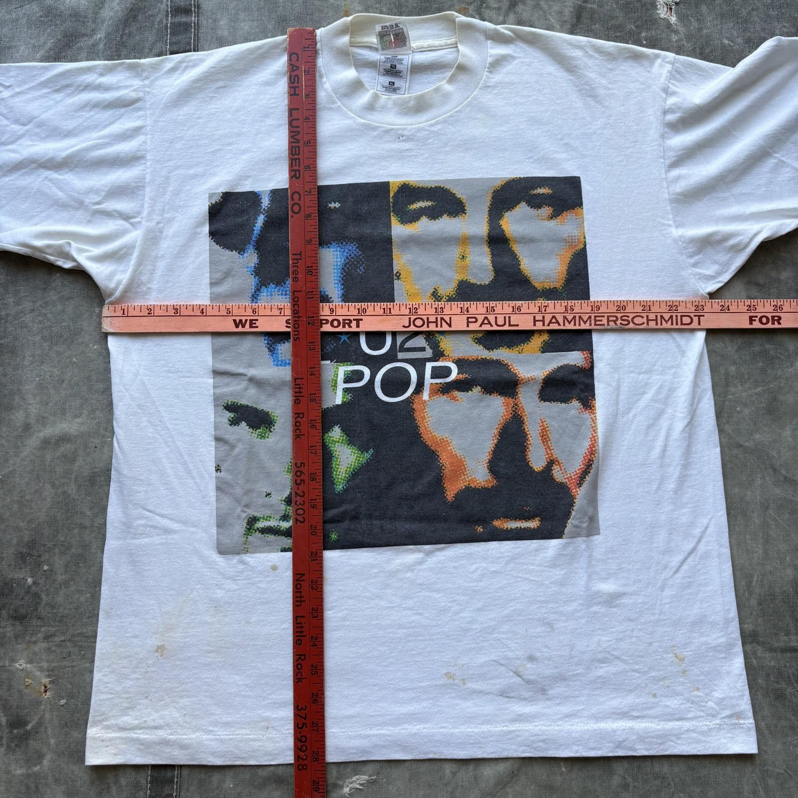Band Tees Vintage 90s U2 Pop Mart Tour Unique Rock Band Music Shirt Size US XL / EU 56 / 4 - 4 Thumbnail