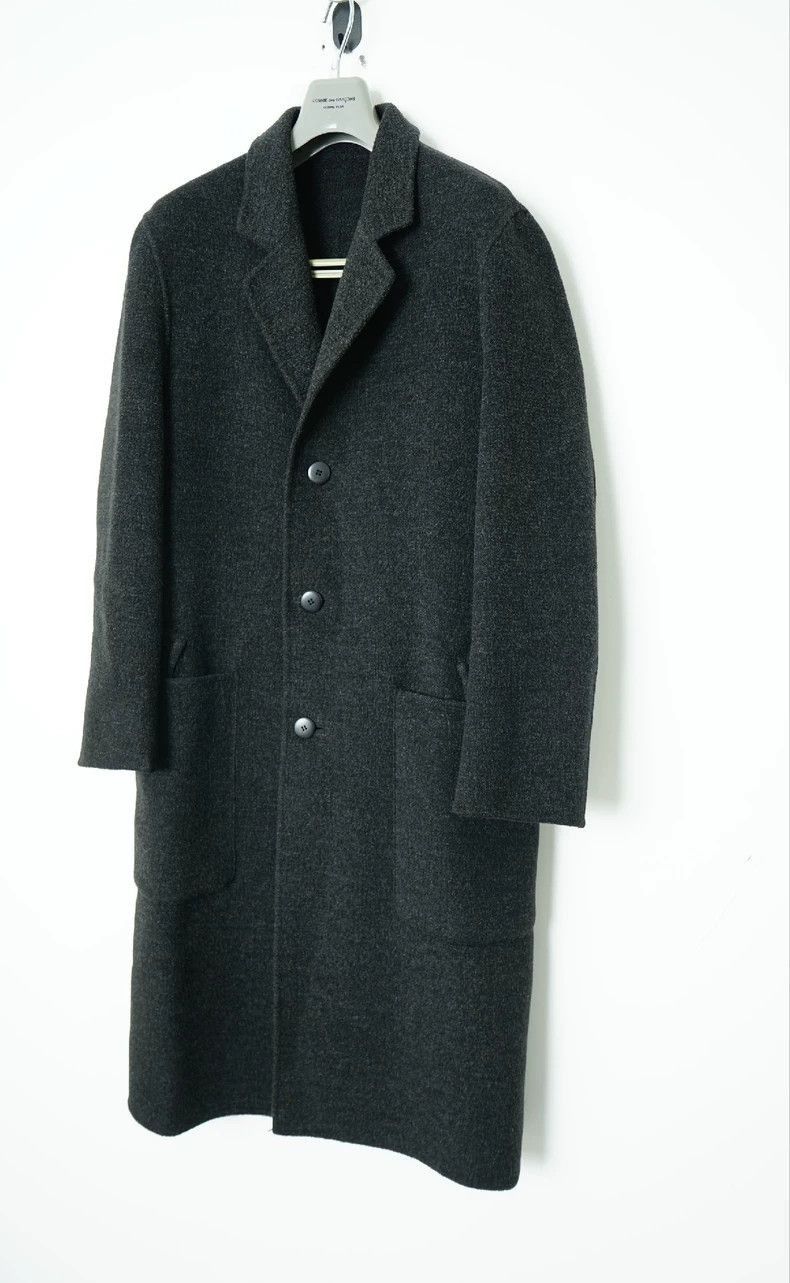 Yohji Yamamoto Yohji Yamamoto Yohji Yamamoto Mid-Length Wool Blend Coat Size US M / EU 48-50 / 2 - 2 Thumbnail