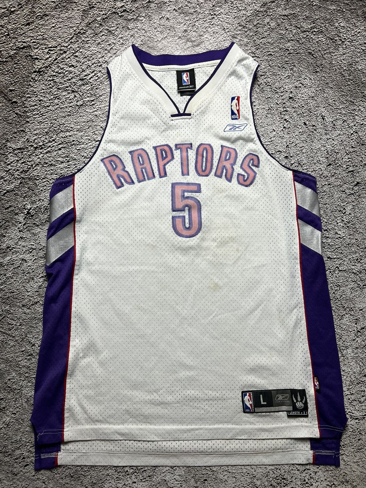 Reebok RARE‼️VTG 90’s Toronto Raptors NBA Jalen Rose reebok jersey Size US L / EU 52-54 / 3 - 1 Thumbnail