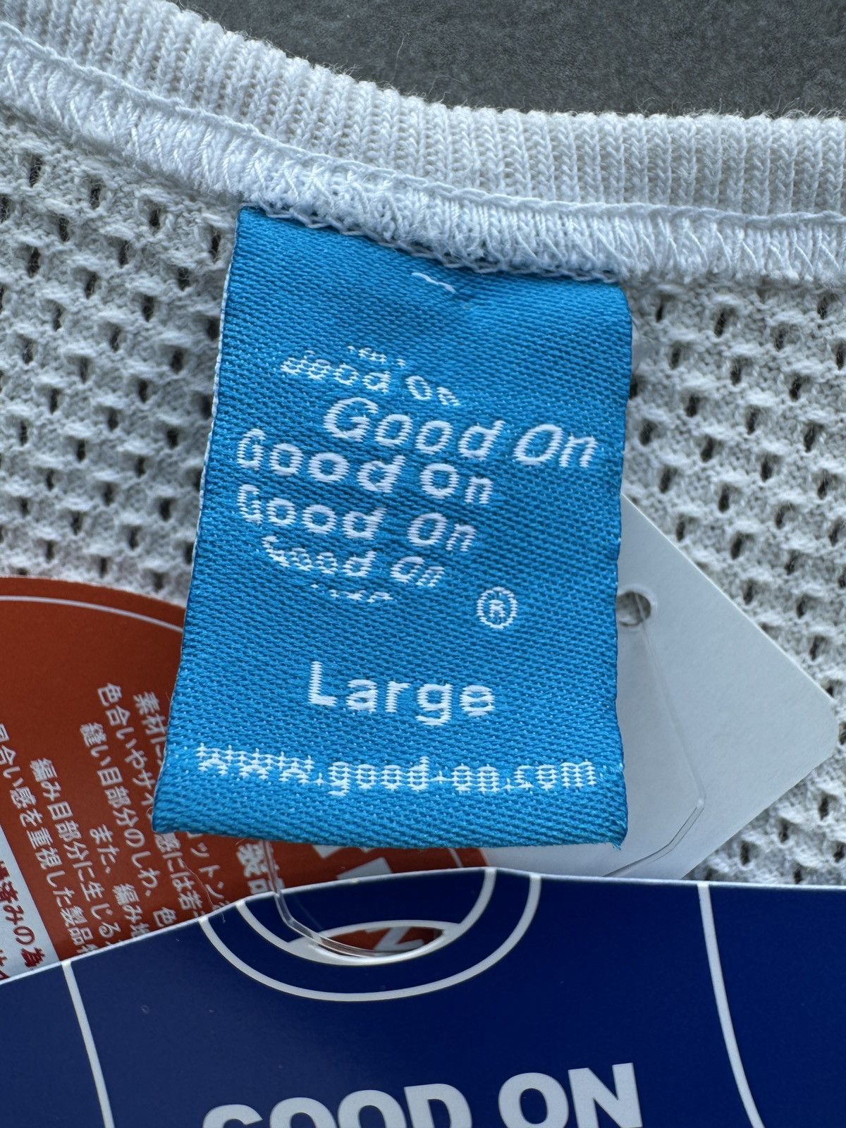 Japanese Brand Good On Japan Made Mesh Fabric USA Cotton Mens Tank Top sz L Size US L / EU 52-54 / 3 - 3 Thumbnail