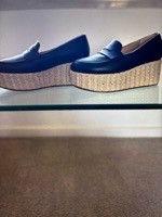 Gabriela Hearst Gabriela Hearst Leather Navy Loafers Size US 5.5 / IT 35.5 - 5 Thumbnail