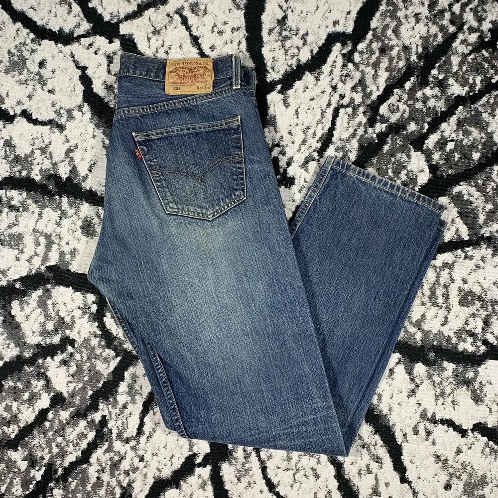 Levi's × Levi's Vintage Clothing × Vintage Vintage LEVIS STRAUSS 501 W34 L32 Jeans Pants Straight 00s Size US 34 / EU 50 - 8 Thumbnail