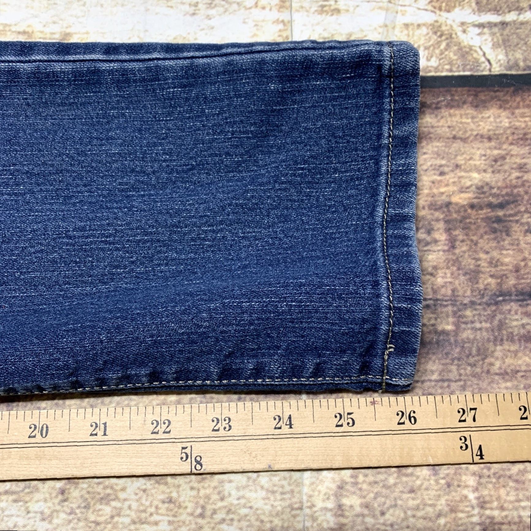 Denime Relativity Jeans Womens 8P Straight Medium Wash Denim Blue 30 x 26 Mid Size 30" / US 8 / IT 44 - 3 Thumbnail